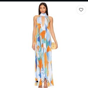 REVOLVE Colorful Abstract Maxi Dress